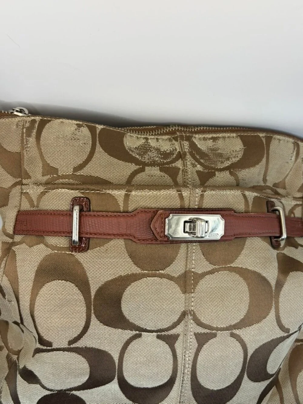 Share Vintage Y2K Coach Chelsea Ashlyn Signature Canvas Hobo Bag